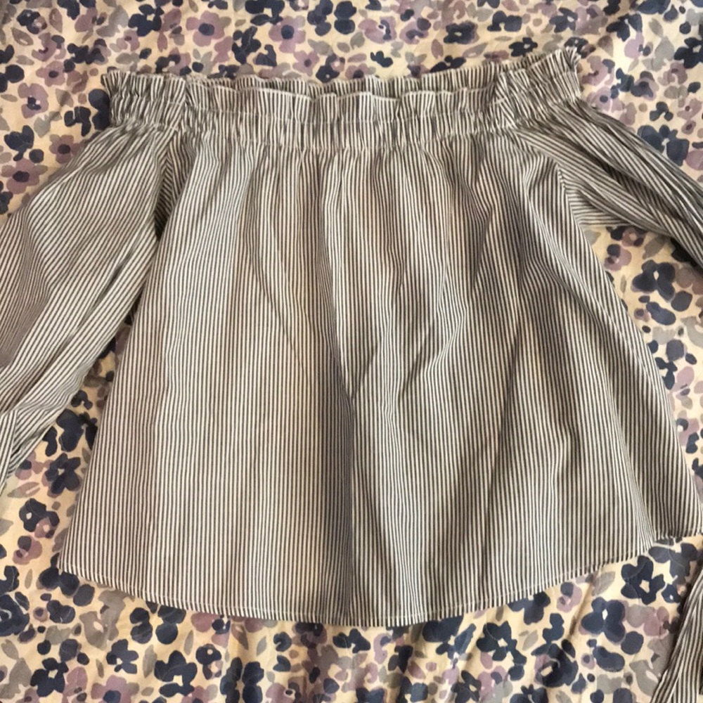 tie sleeve off shoulder top from american eagle